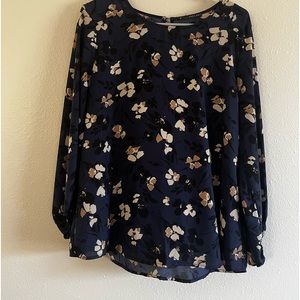 Shear long sleeve dress